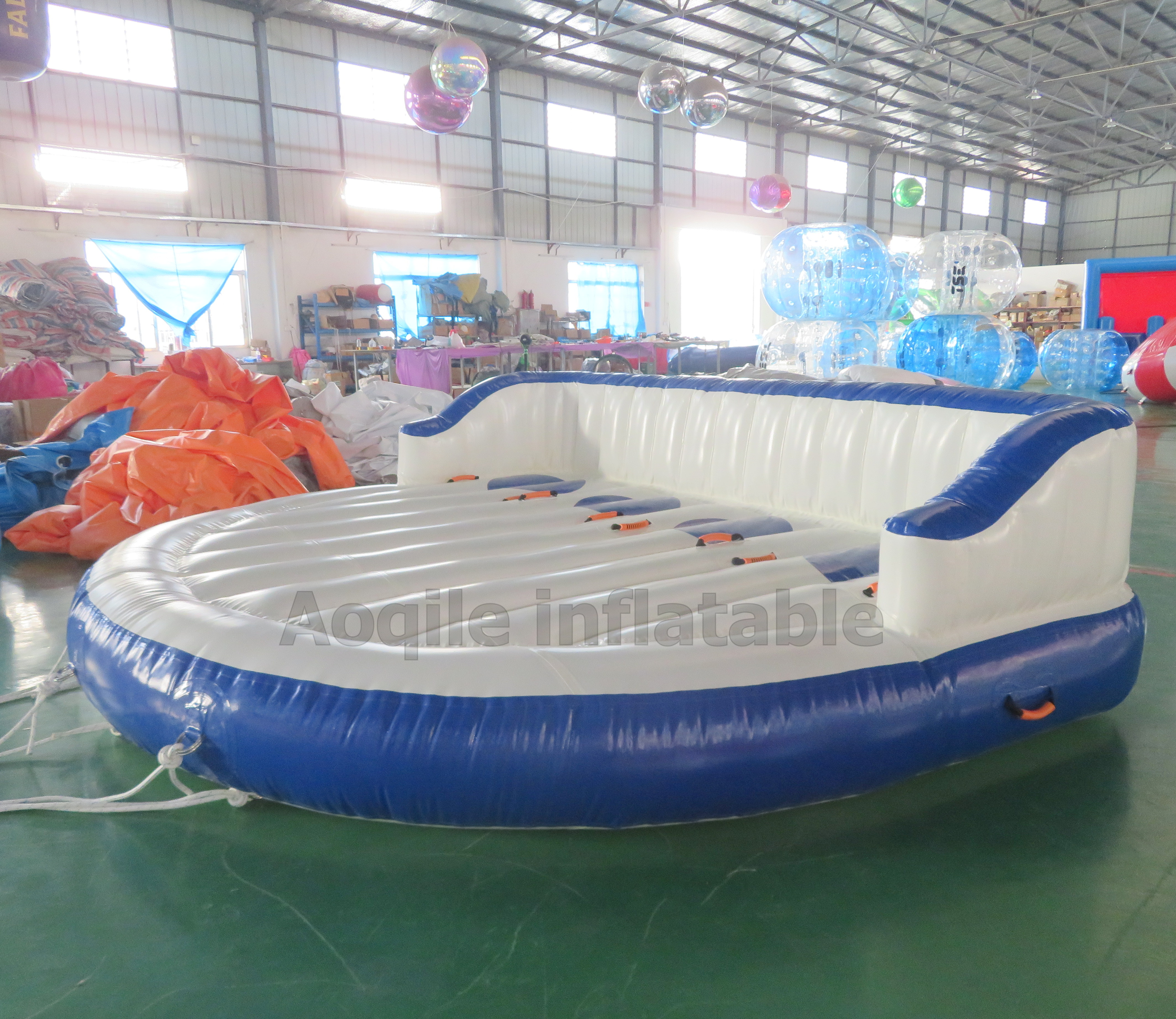 Juegos de deportes acuáticos, tubo inflable remolcable para agua, barco de esquí, sofá inflable flotante de tubo remolcable para agua