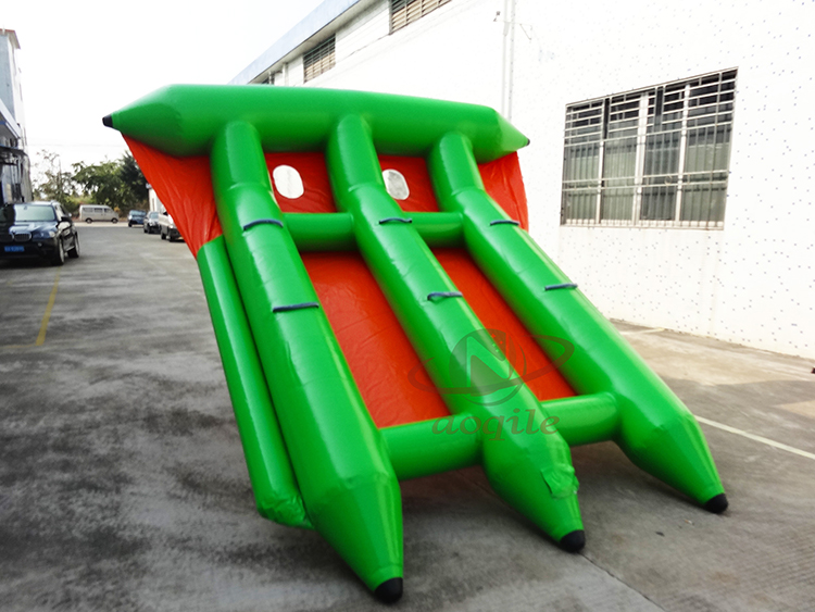 Juego deportivo multijugador de mar de Pvc hermético de alta calidad, barco de remolque, pez volador inflable