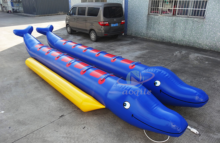 Barco de misiles inflable para deportes extremos, barco de plátano inflable remolcable, verano, mar