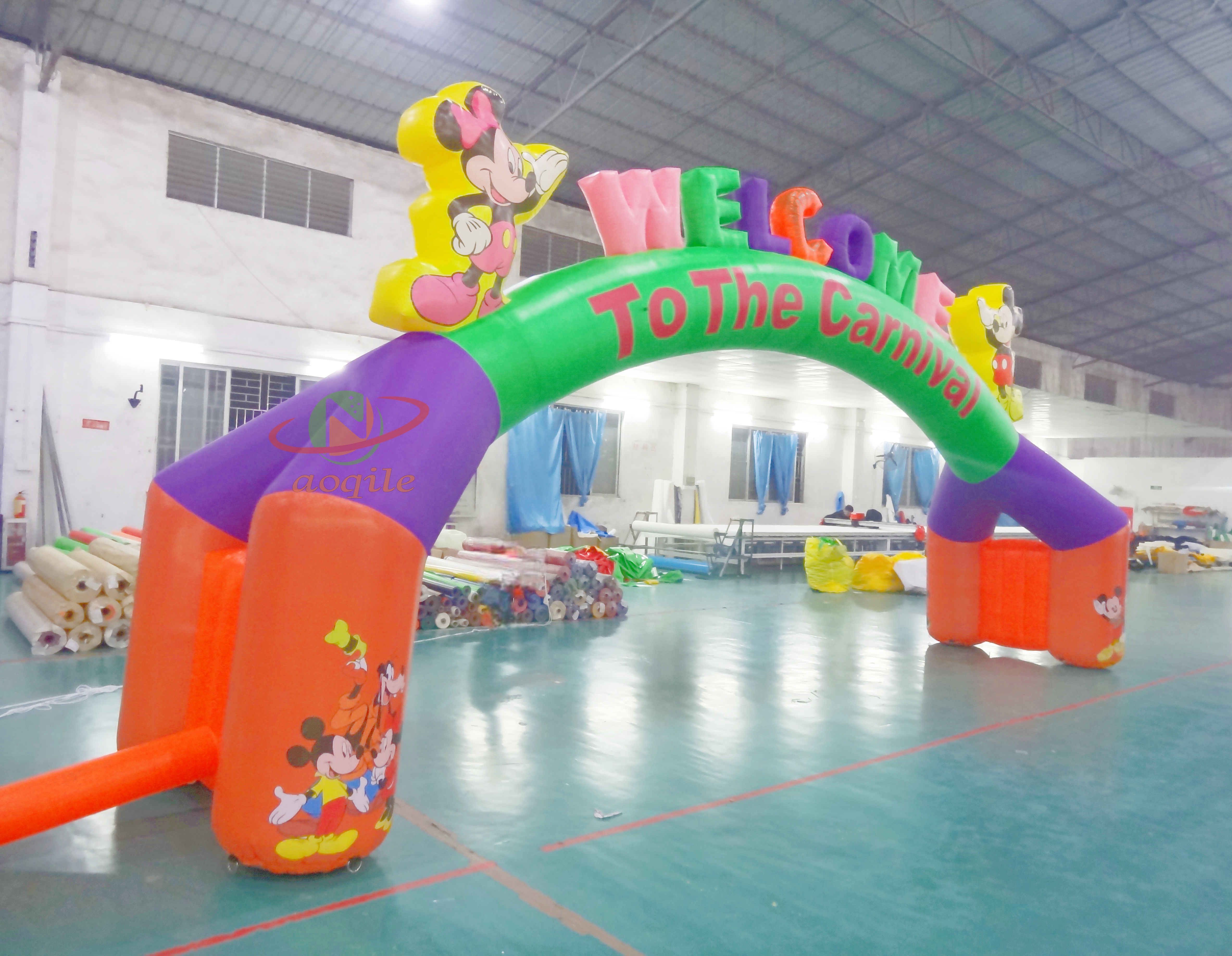 Arcos inflables personalizados para eventos de parque grande al aire libre para decoración de carnaval arcos inflables