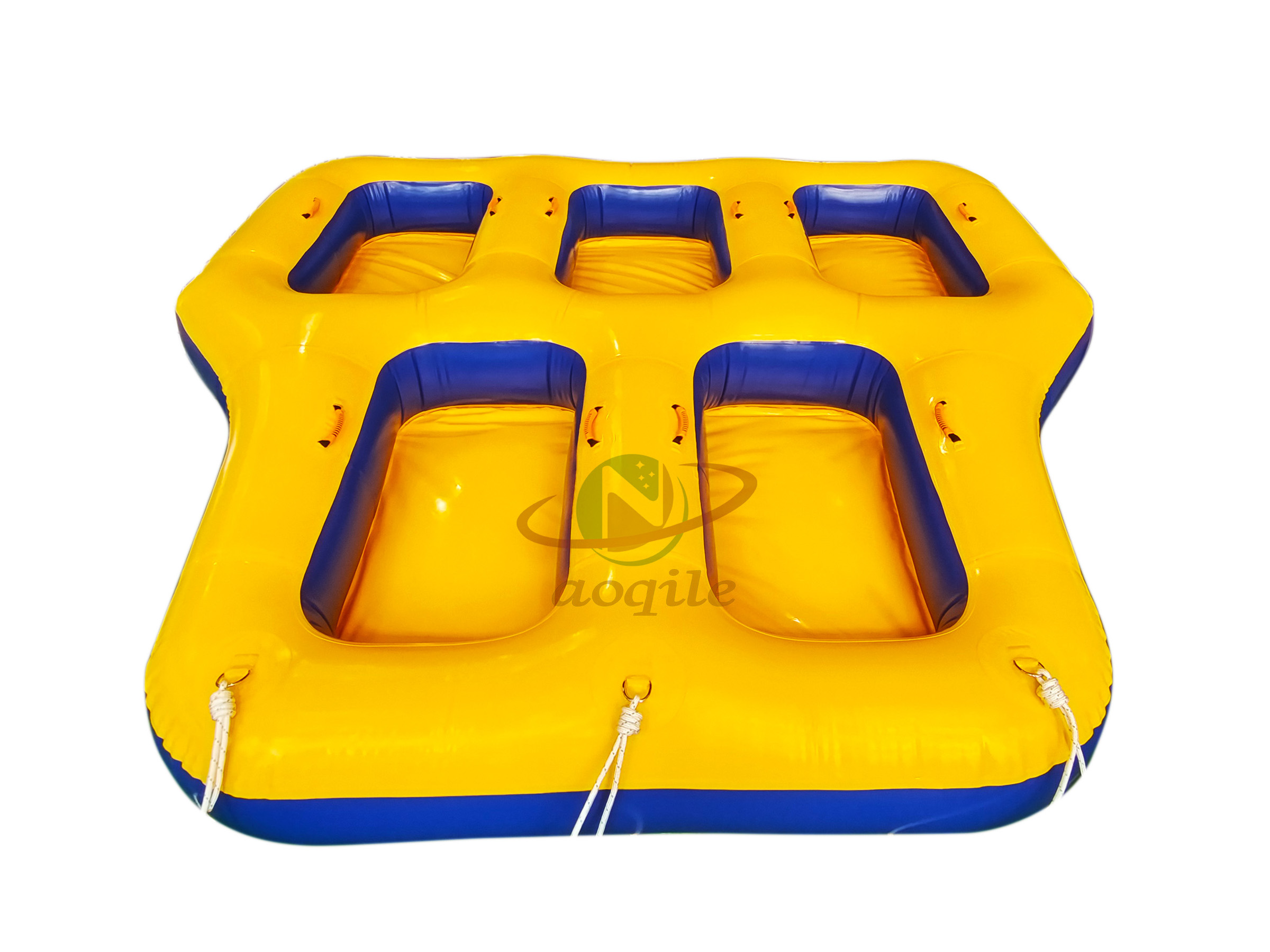 Mar de vacaciones de verano 5 personas estimulante emocionante barco inflable remolcable de lona de PVC