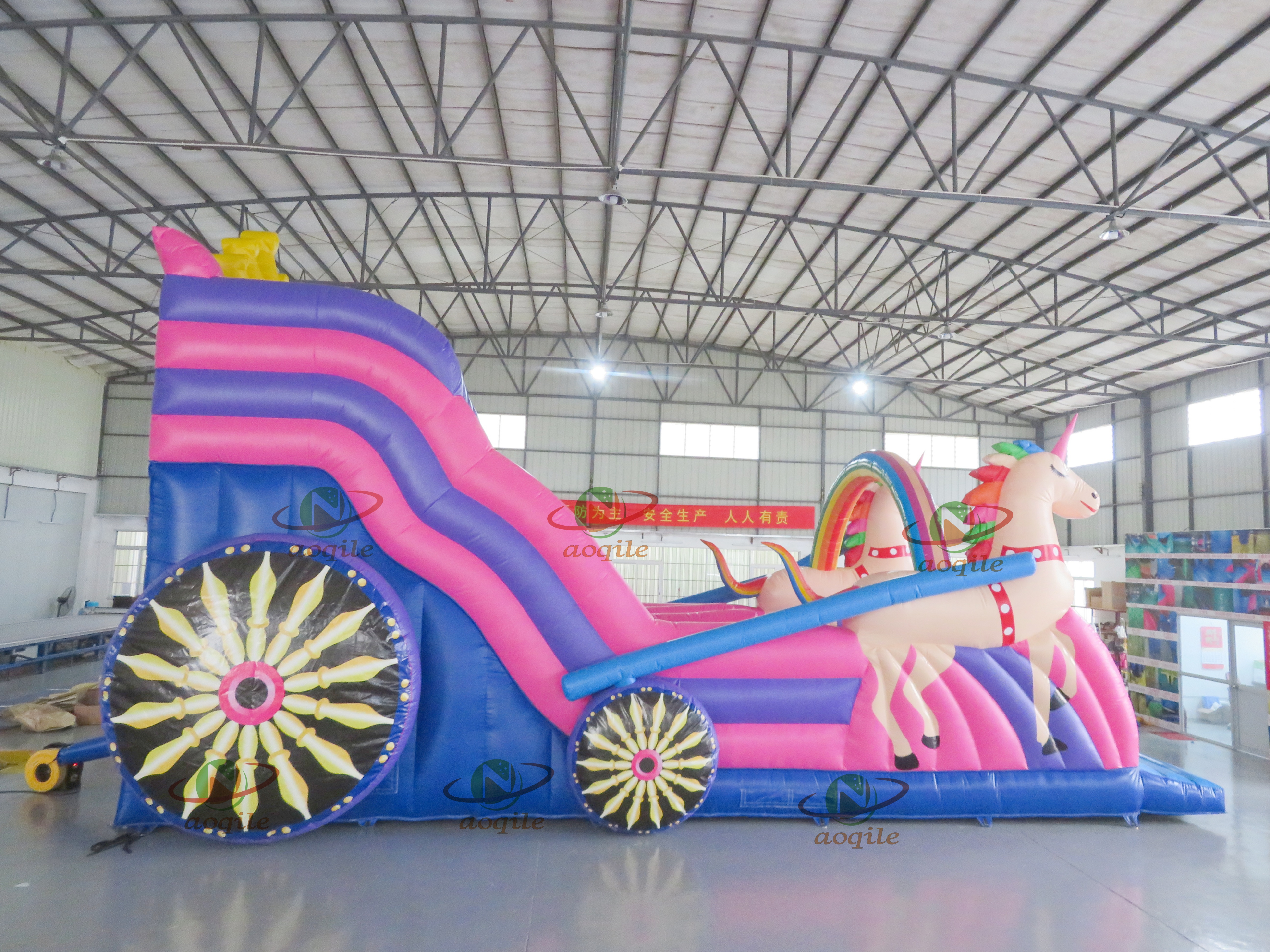 Venta en caliente Diapositiva de estilo de carro inflable de alta calidad para eventos