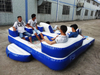 Isla flotante inflable de alta calidad, salón de atracciones acuáticas, barco, sofá inflable de ocio, silla