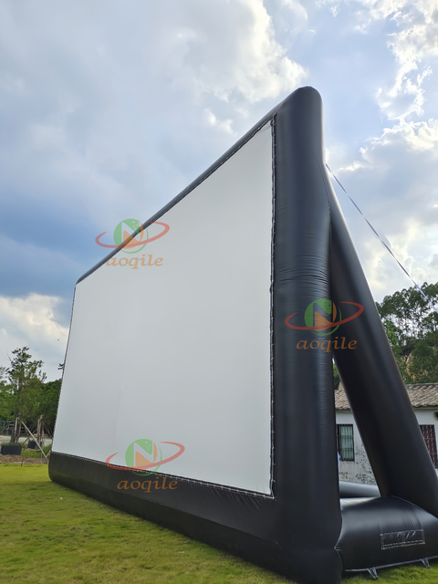 Pantalla de aire inflable grande, equipo de cine al aire libre, pantalla de cine inflable para exteriores, pantalla de proyector de películas