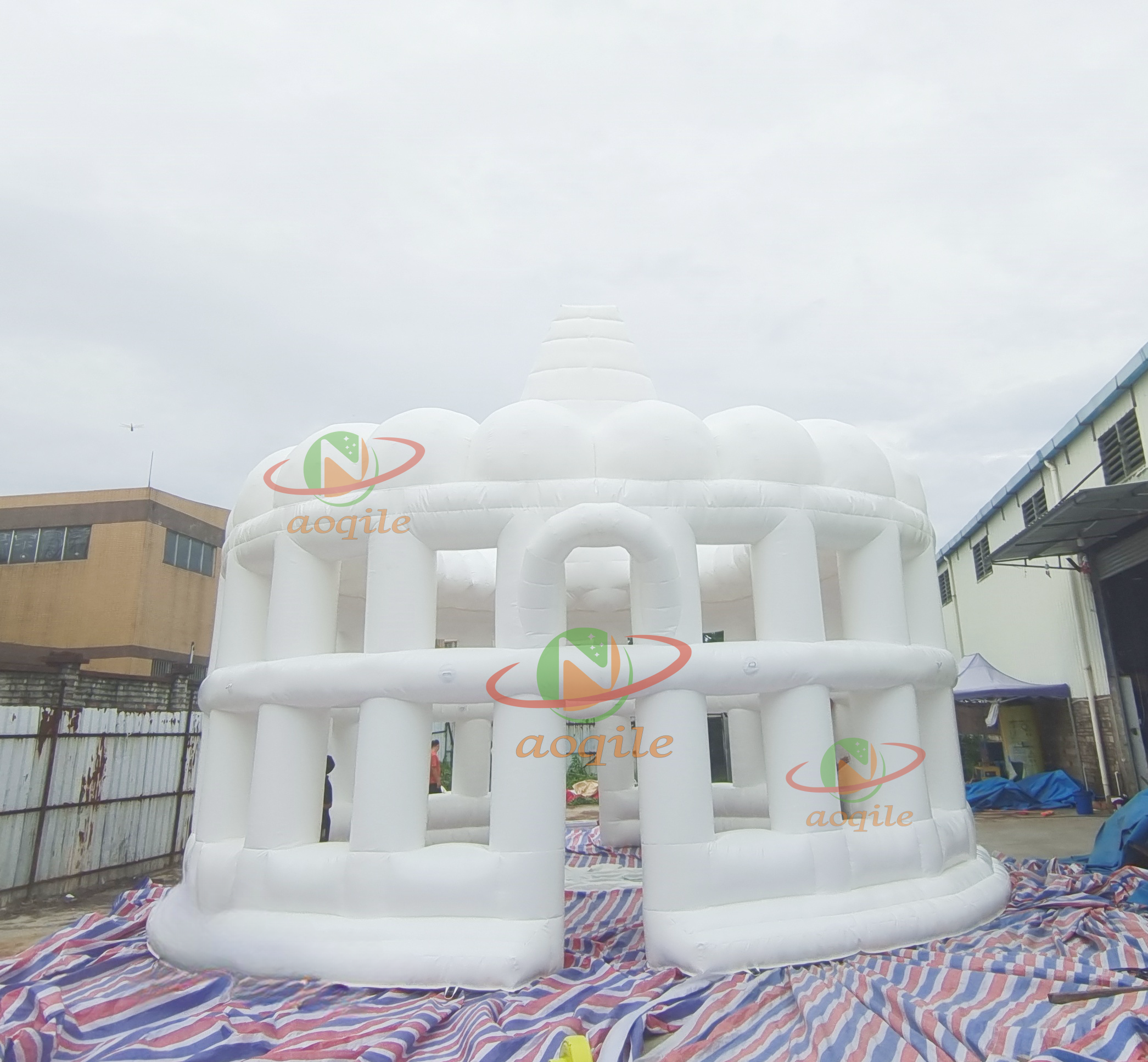 Aoqile pabellón inflable personalizado diseño multiusos para promoción comercial eventos de exposición al aire libre para eventos