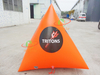 Boya triangular inflable para eventos acuáticos, boya de natación de agua flotante, boya marcadora inflable para actividades acuáticas