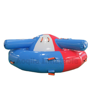 Inflable giratorio Gyro UFO remolcable isla flotante agua inflable Disco barco