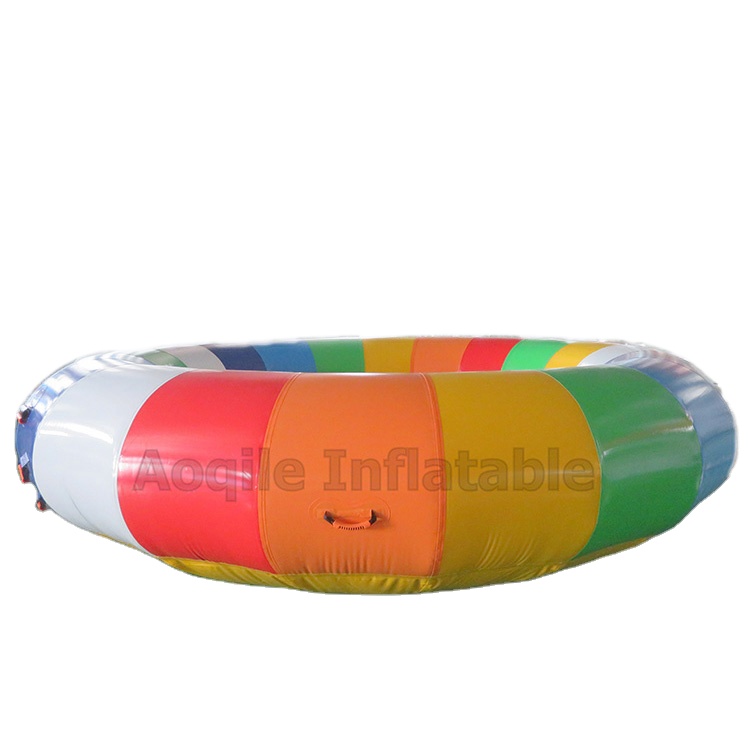 Barco giratorio inflable remolcable del disco del carro de los juguetes del agua del vuelo inflable