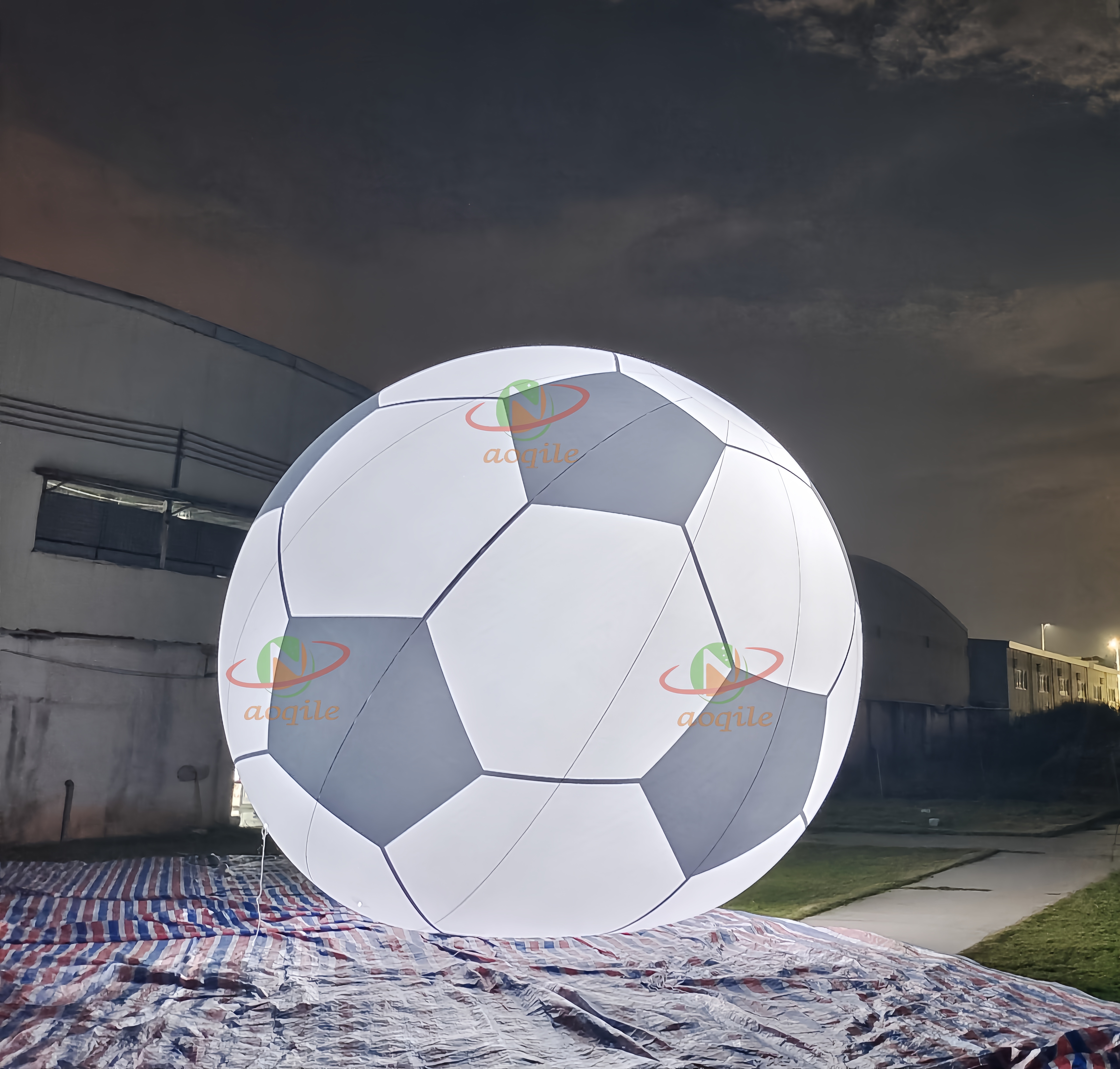 Globo de fútbol inflable personalizado/modelo de baloncesto de balón de fútbol de aire grande para eventos publicitarios