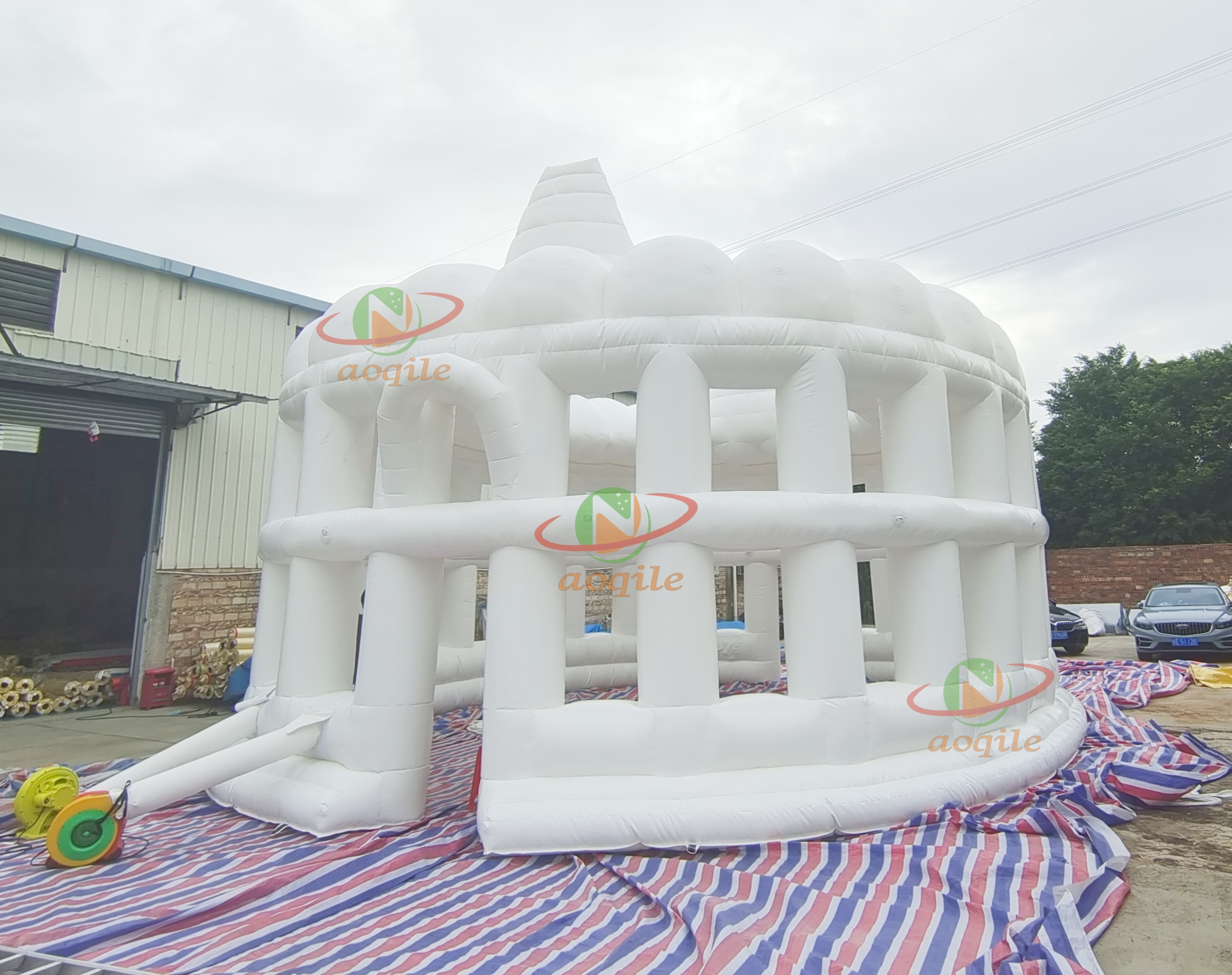 Aoqile pabellón inflable personalizado diseño multiusos para promoción comercial eventos de exposición al aire libre para eventos