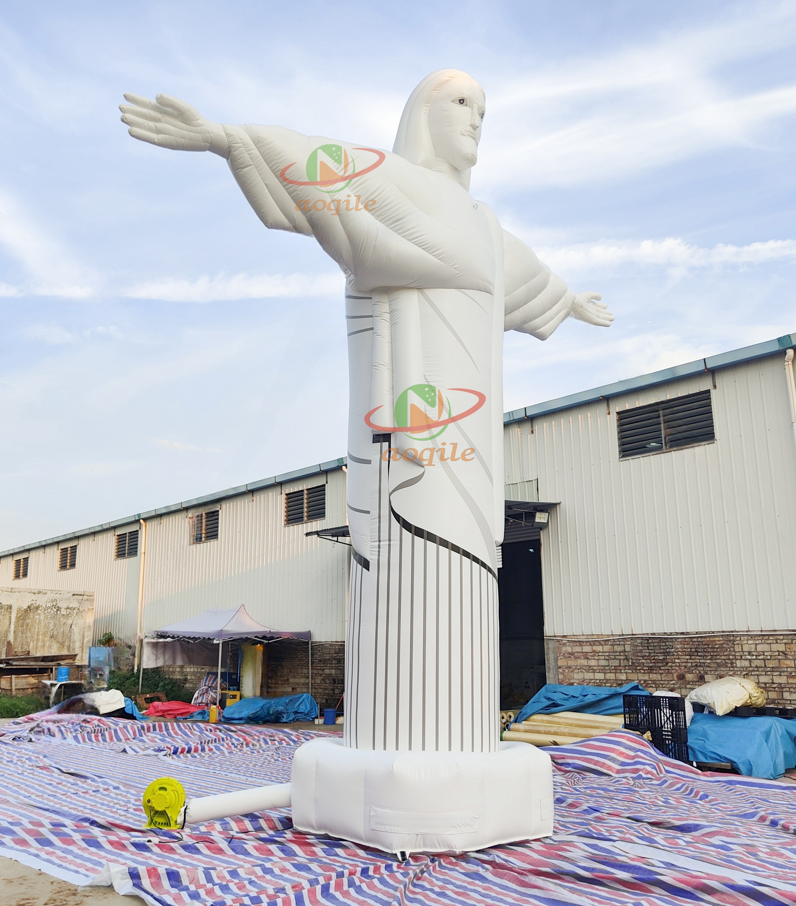 Aoqile Escultura inflable personalizada de Dios estabilizada UV para decoración de actividades religiosas de parques temáticos para eventos