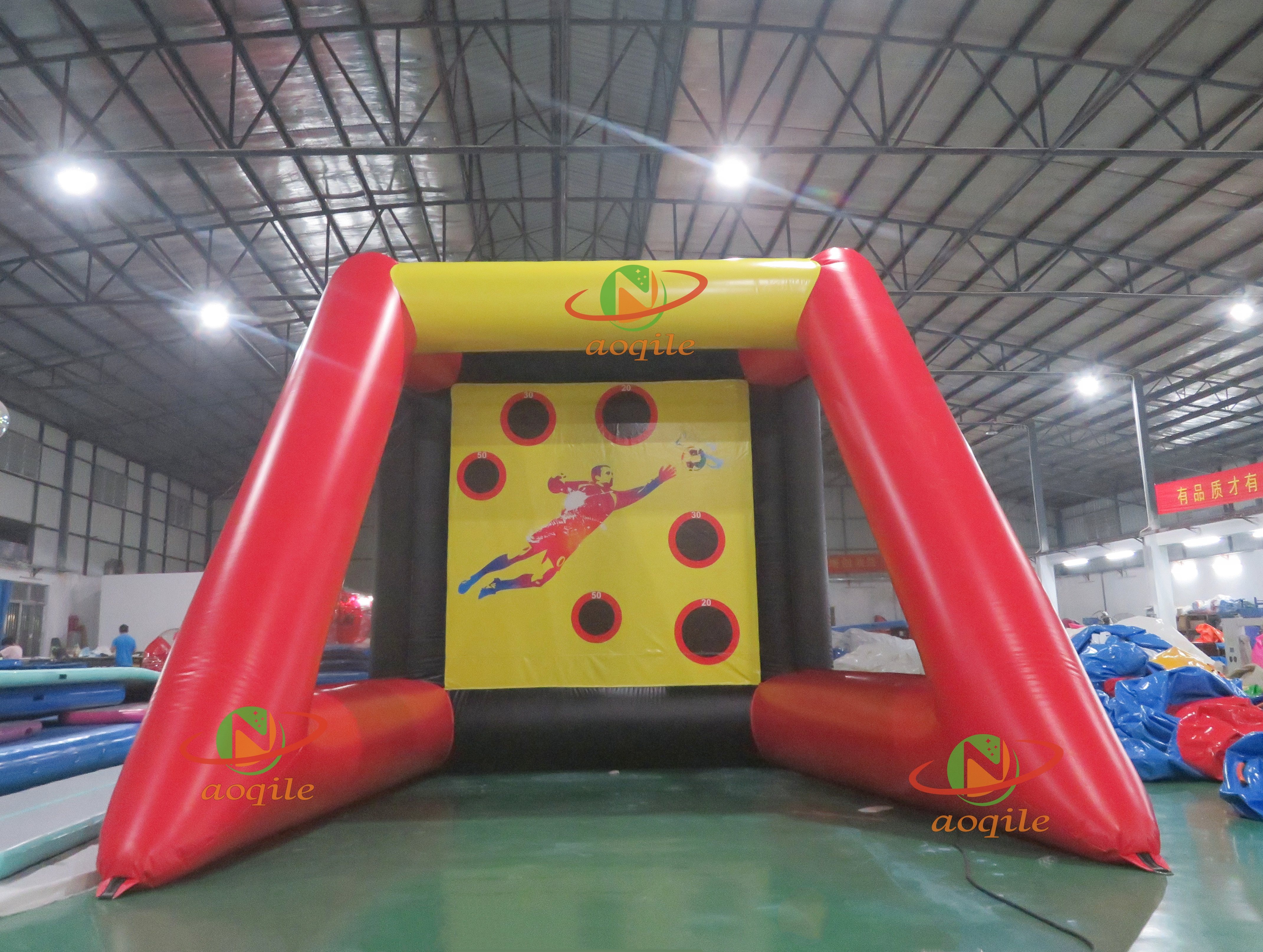 Marco de fútbol inflable personalizado de alta calidad