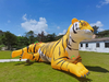 Tigre inflable gigante de decoración personalizada, tigre inflable publicitario de dibujos animados