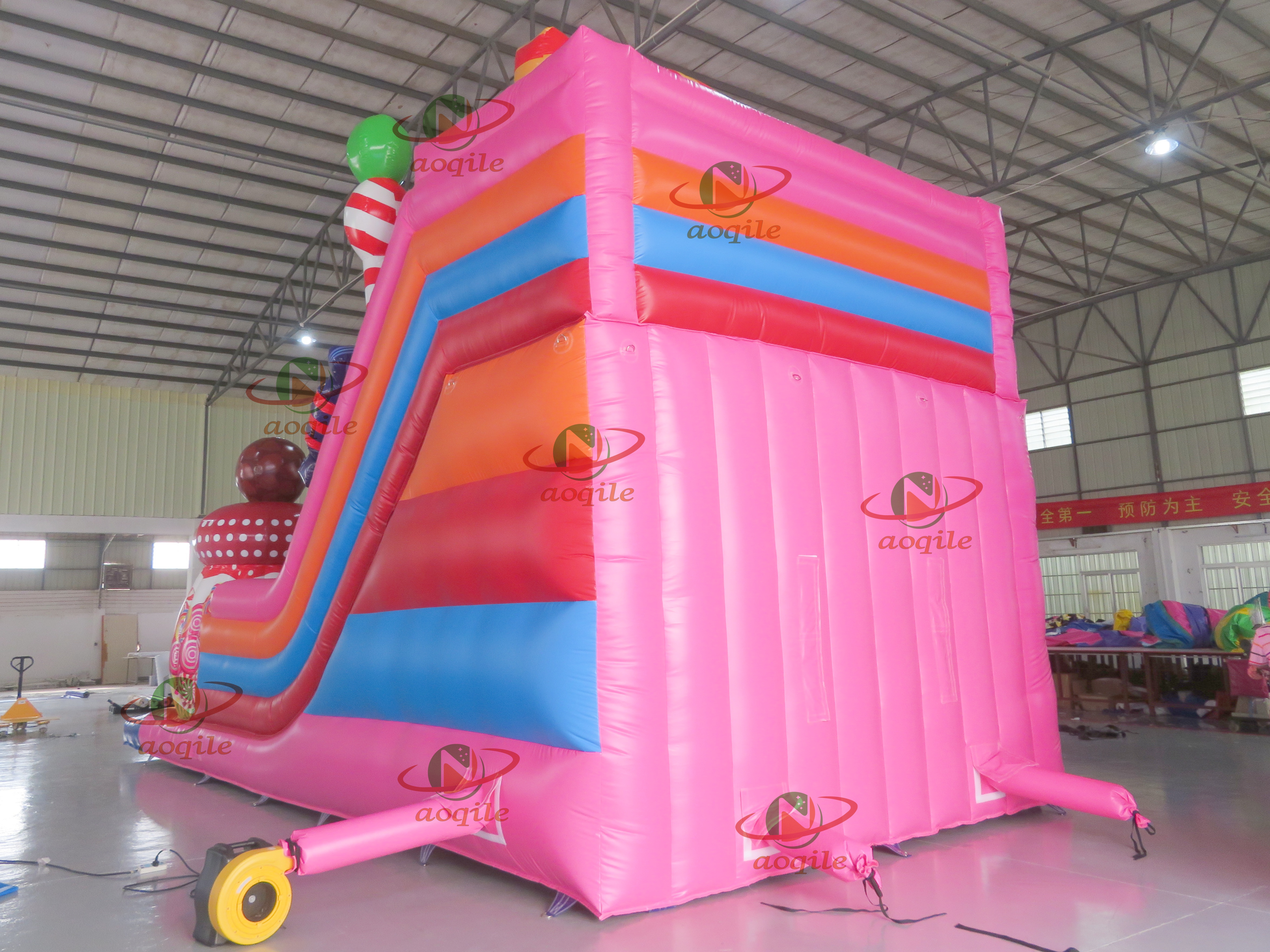 Diapositiva de automóvil inflable al aire libre de alta calidad de alta calidad utilizado para eventos