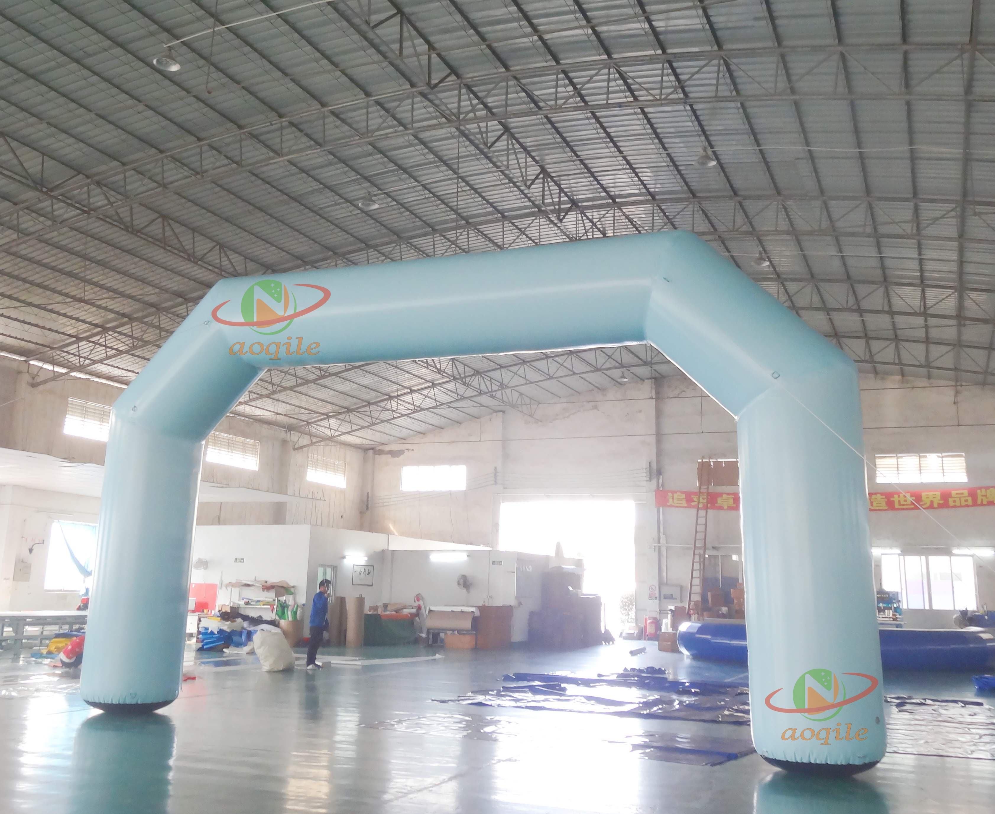 Arco inflable para decoración de eventos, marca de inicio y finalización de maratón, modelo inflable para publicidad