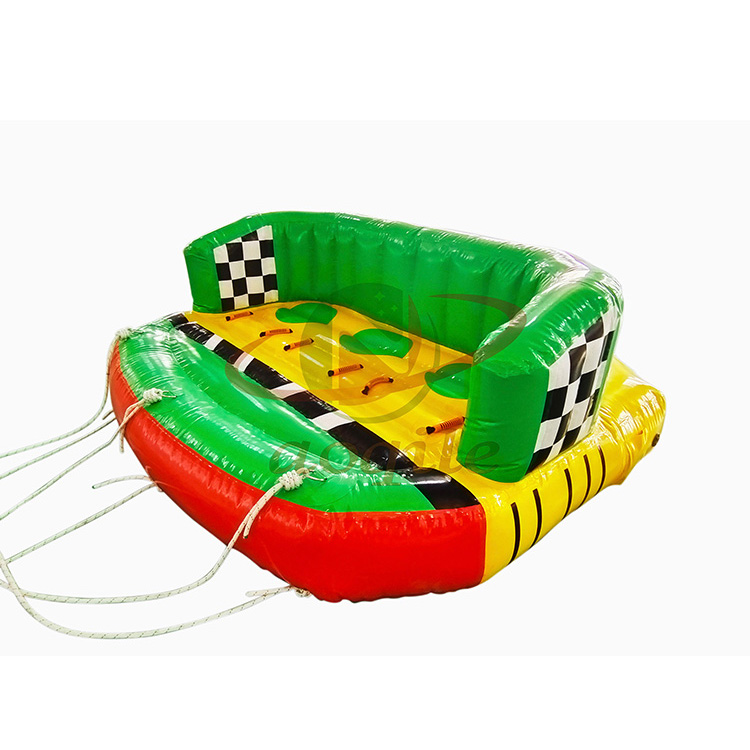 Venta directa de fábrica, sofá inflable remolcable para esquí acuático, barco de plástico de Pvc, barco flotante inflable para deportes acuáticos