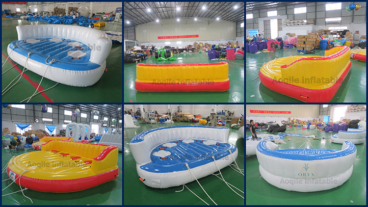 Sofá flotante inflable, pez volador, juegos de deportes acuáticos, barco Banana, equipo remolcable de esquí acuático