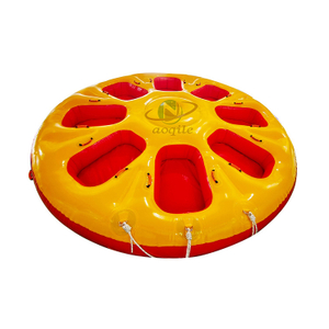 Inflable 8 personas Donut barco esquí acuático remolcable deportes acuáticos juegos platillo volador inflable