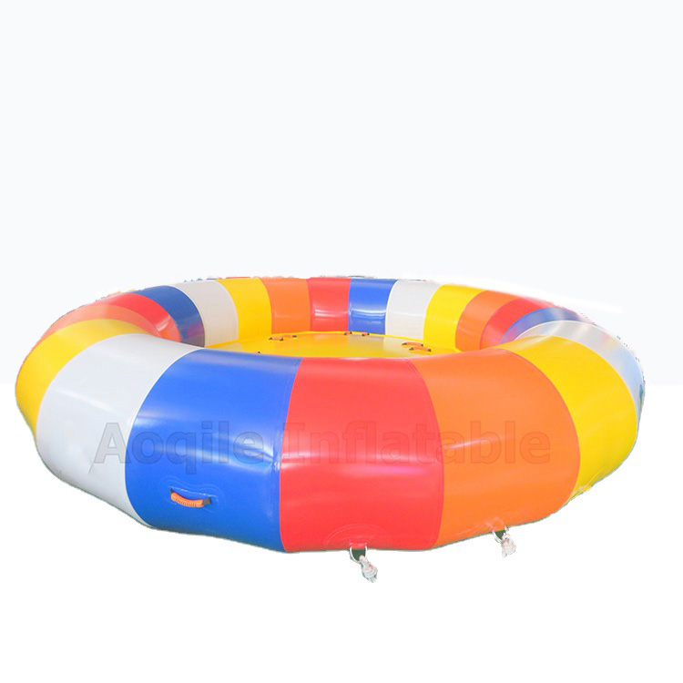 Barco inflable de discoteca volador giratorio para deportes acuáticos remolcable inflable Crazy UFO