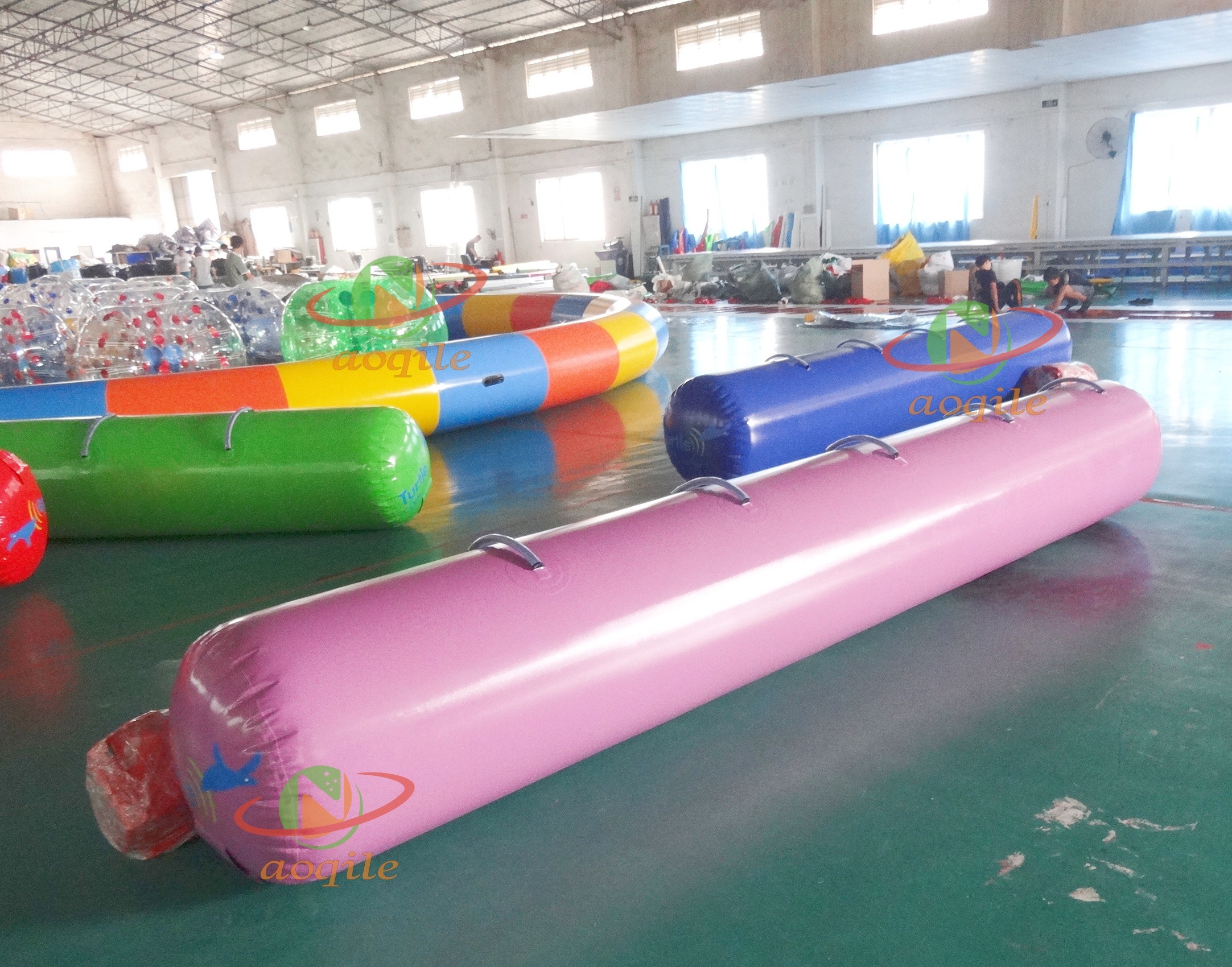 Boya inflable para natación, marcador cilíndrico de competición de agua, boya inflable, publicidad flotante