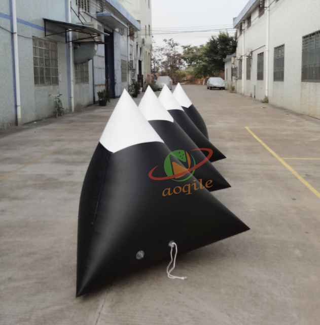 Publicidad personalizada comercial, marca de competición flotante de agua, boya inflable, marca de triatlón inflable