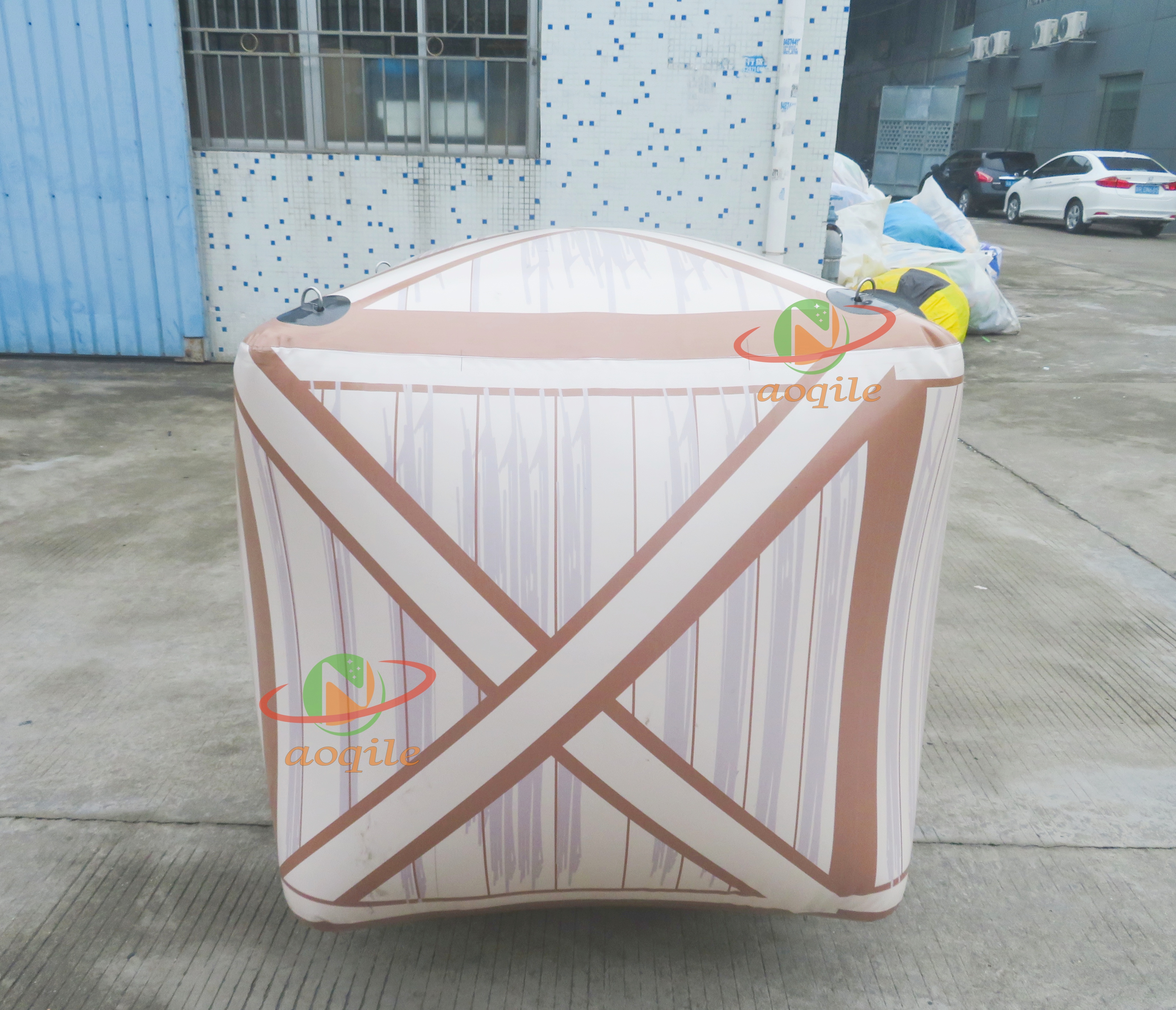 Boya de marcador de cubo inflable para actividades acuáticas grandes, boya flotante inflable para natación en agua