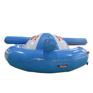 Barco inflable giratorio para discoteca, para deportes acuáticos, remolcable, OVNI volador