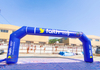 Publicidad de arco de carrera inflable barato, arco de línea de meta de inicio inflable para eventos deportivos