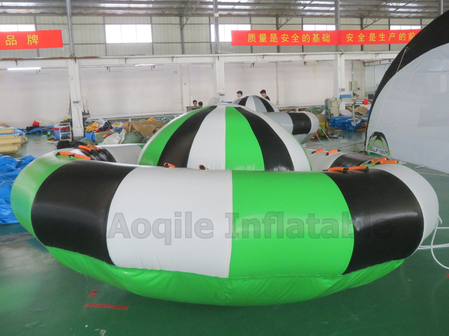 Divertida lancha de agua remolcable UFO inflable Disco barco remolcable barco inflable remolcable