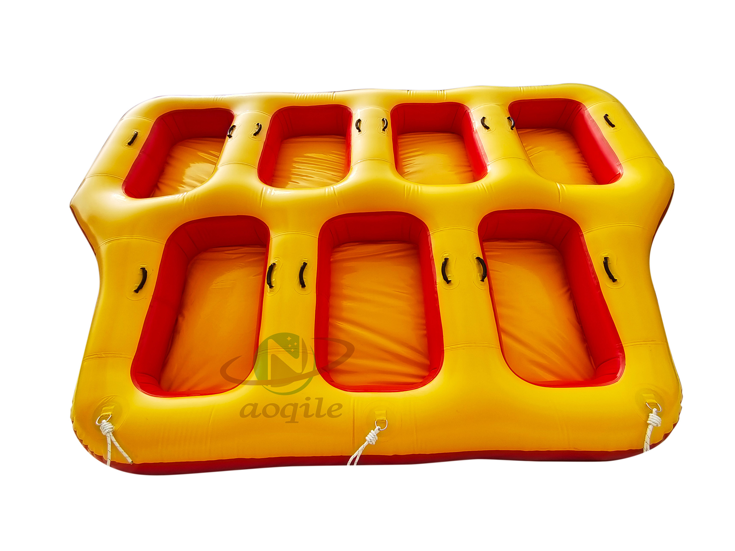 Barco inflable del buñuelo de los deportes acuáticos de la lona del PVC del Portable 0.9m m de la persona clásica del diseño 7