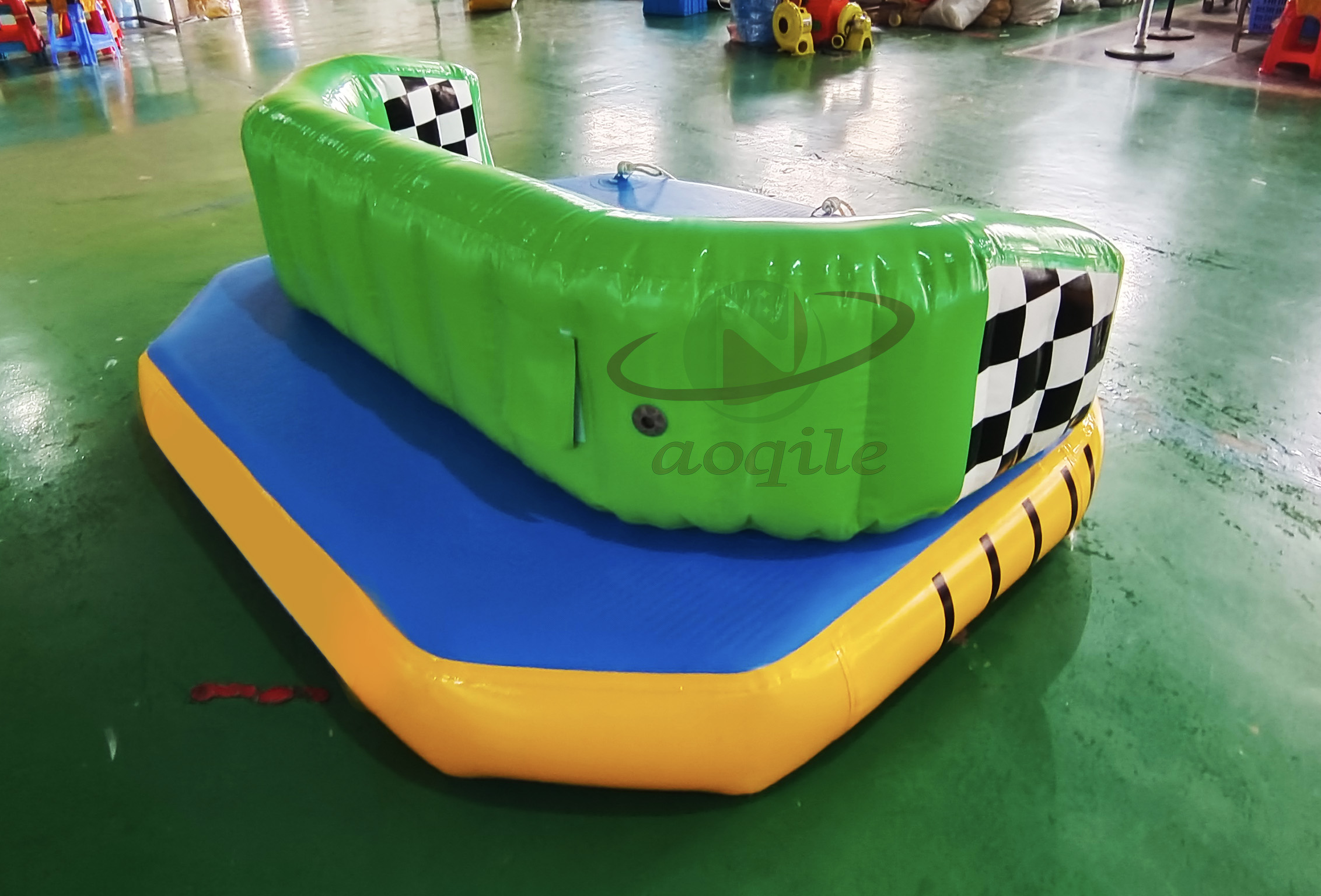 Sofá inflable remolcable flotante de agua de calidad comercial, sofá inflable remolcable para deportes acuáticos locos