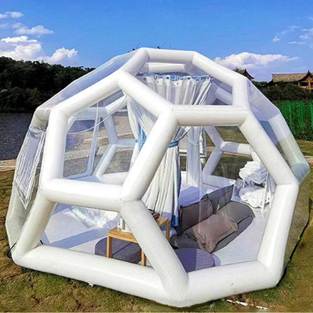 Aoqile 2025 Tienda de campamento al aire libre inflable luminoso recién diseñado para eventos para eventos