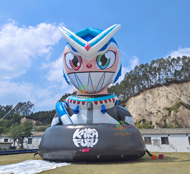 Modelo inflable gigante, personaje de dibujos animados inflables de arte personalizado para carnaval