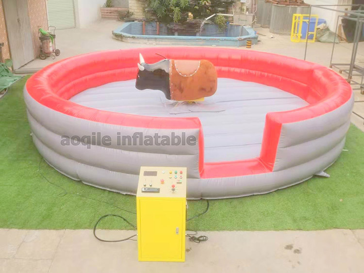 Aoqile-máquina taurina inflable comercial de alta calidad para entretenimiento al aire libre, Circular, para eventos
