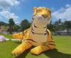 Tigre inflable gigante de decoración personalizada, tigre inflable publicitario de dibujos animados