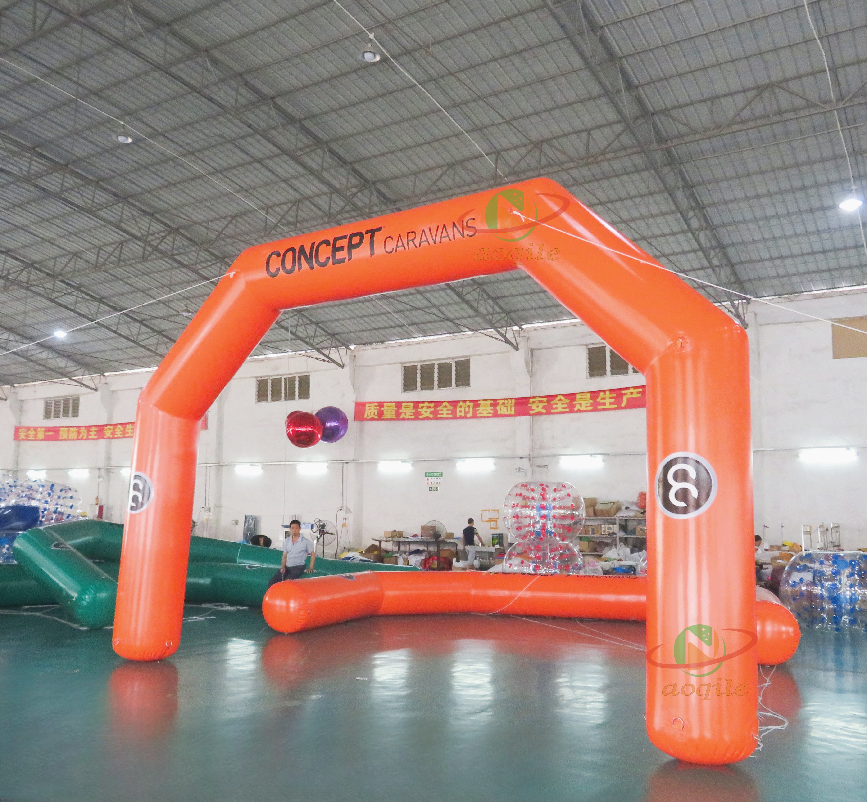 Arco inflable de inicio y meta de carrera, arco publicitario de entrada inflable para evento personalizado