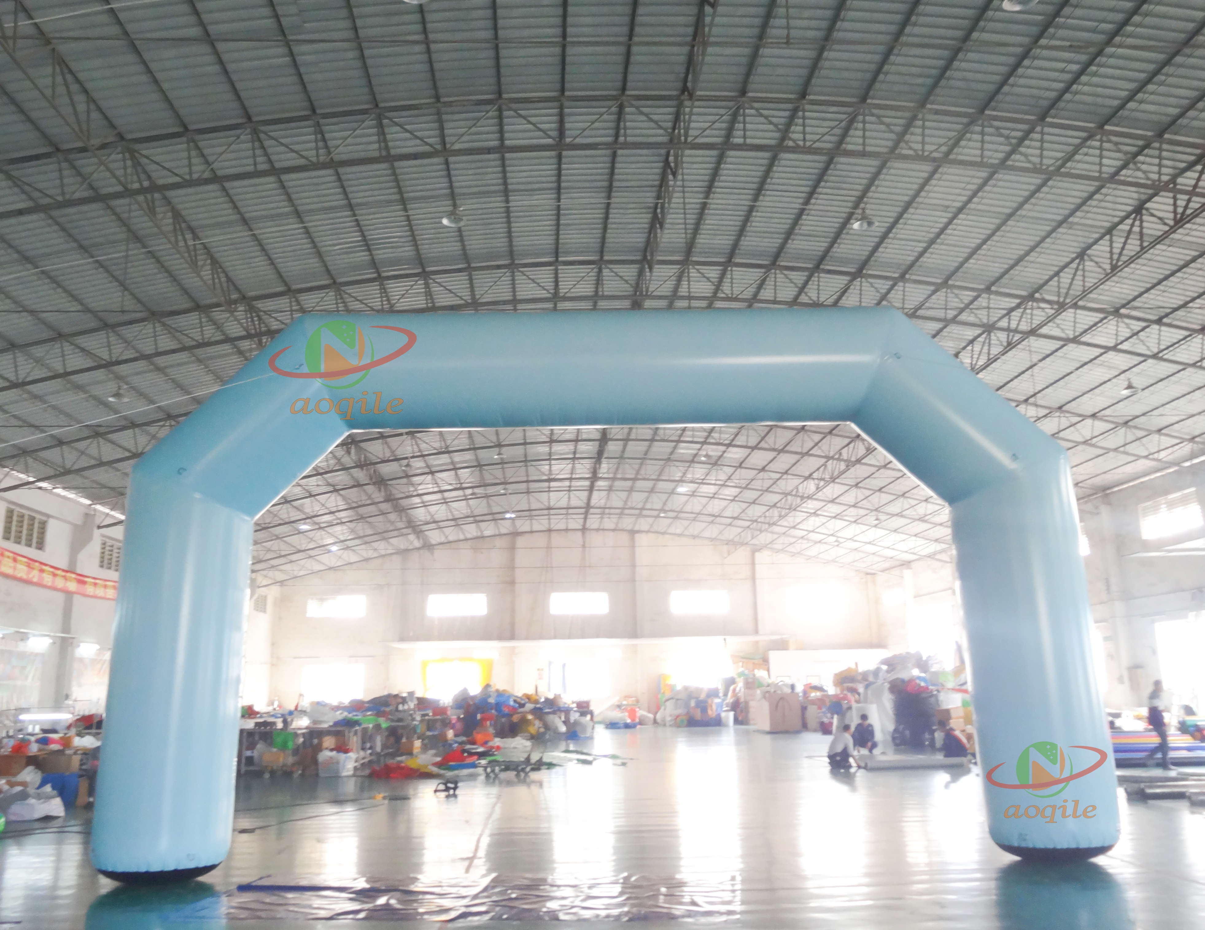 Arco inflable para decoración de eventos, marca de inicio y finalización de maratón, modelo inflable para publicidad