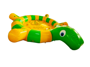 Juguetes acuáticos inflables Aqua Gyro Crazy Spinning Water Twister Disco/forma de tortuga