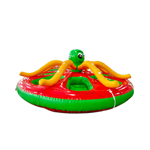 Barco inflable del círculo del pulpo del pez volador del barco del esquí del tubo de la diapositiva del juego del agua de las ventas directas de la fábrica