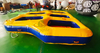 Barco inflable comercial de agua voladora, juguete giratorio, esquí acuático inflable remolcable, barco de discoteca de cinco plazas