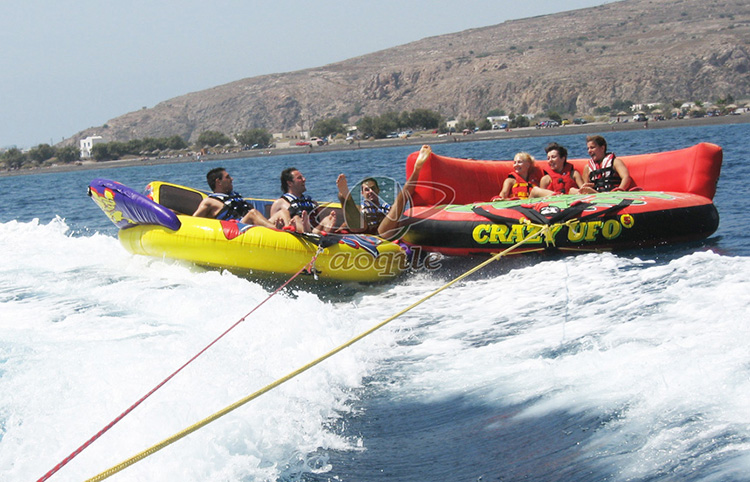 El barco inflable del sofá volador de nuevo diseño se puede remolcar para deportes inflables de peces voladores