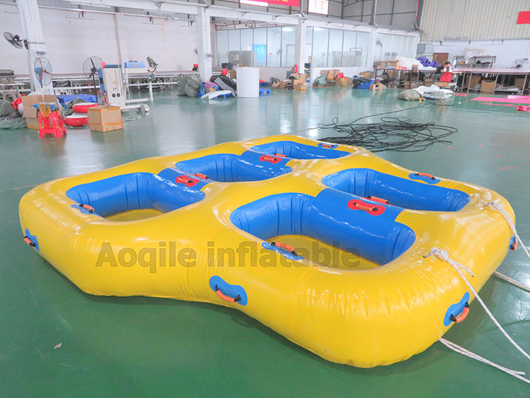 Barco de esquí acuático remolcable inflable seguro en el agua barco OVNI remolcable inflable deportes extremos