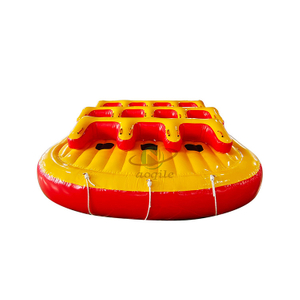 Deportes acuáticos multijugador, bote remolcable inflable duradero, entretenimiento volador, sofá, tubo de esquí remolcable