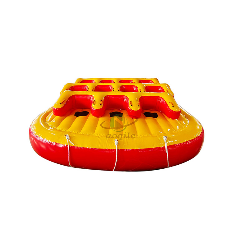 Deportes acuáticos multijugador, bote remolcable inflable duradero, entretenimiento volador, sofá, tubo de esquí remolcable