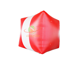 Boya flotante inflable personalizada para deportes acuáticos, cubo, evento, marca de boya publicitaria inflable especial