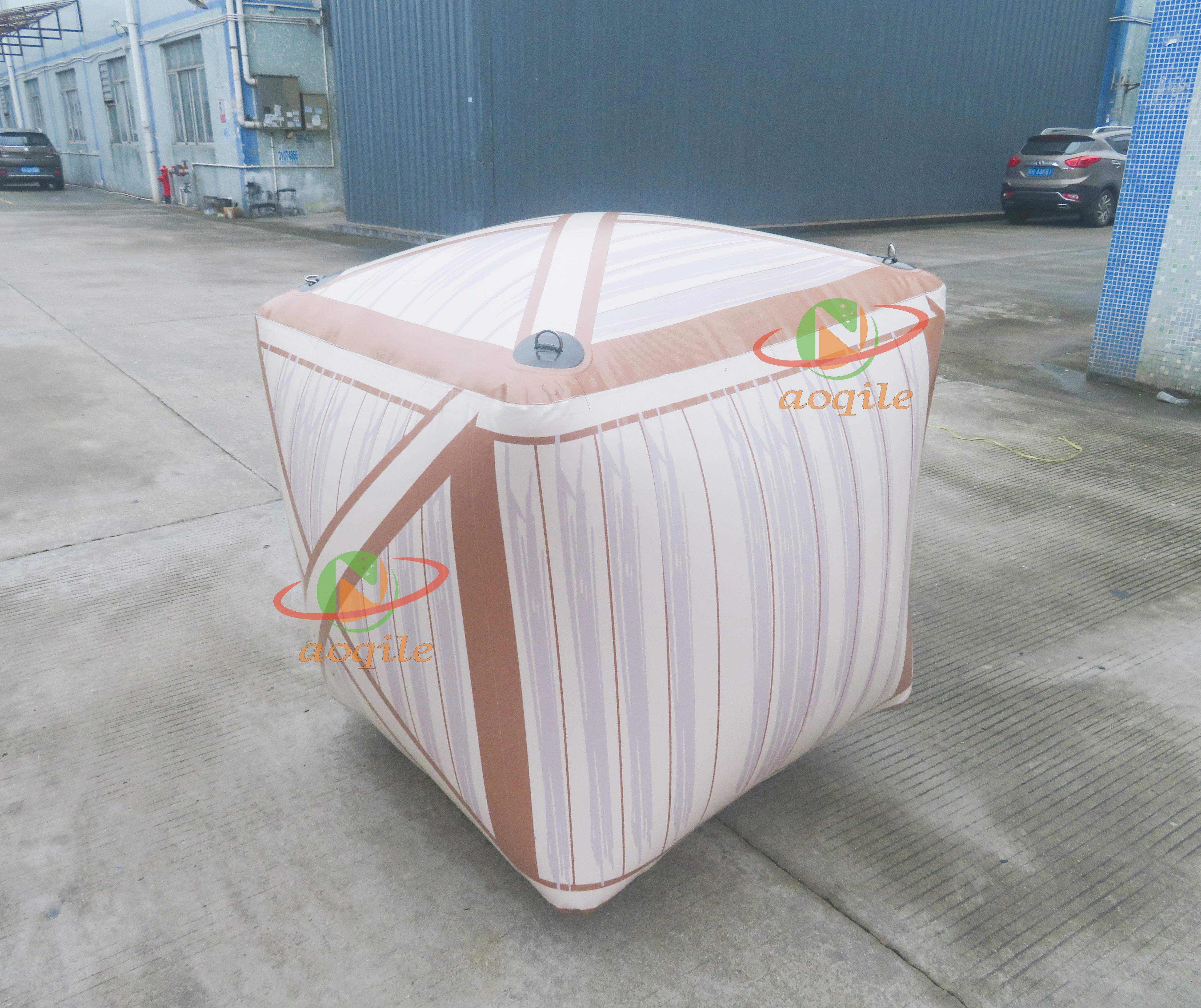 Boya de marcador de cubo inflable para actividades acuáticas grandes, boya flotante inflable para natación en agua