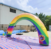 Puerta inflable gigante del arco del arco iris