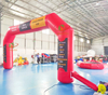 Línea de meta inflable hermética a precio barato flotando en el arco de agua para eventos deportivos acuáticos