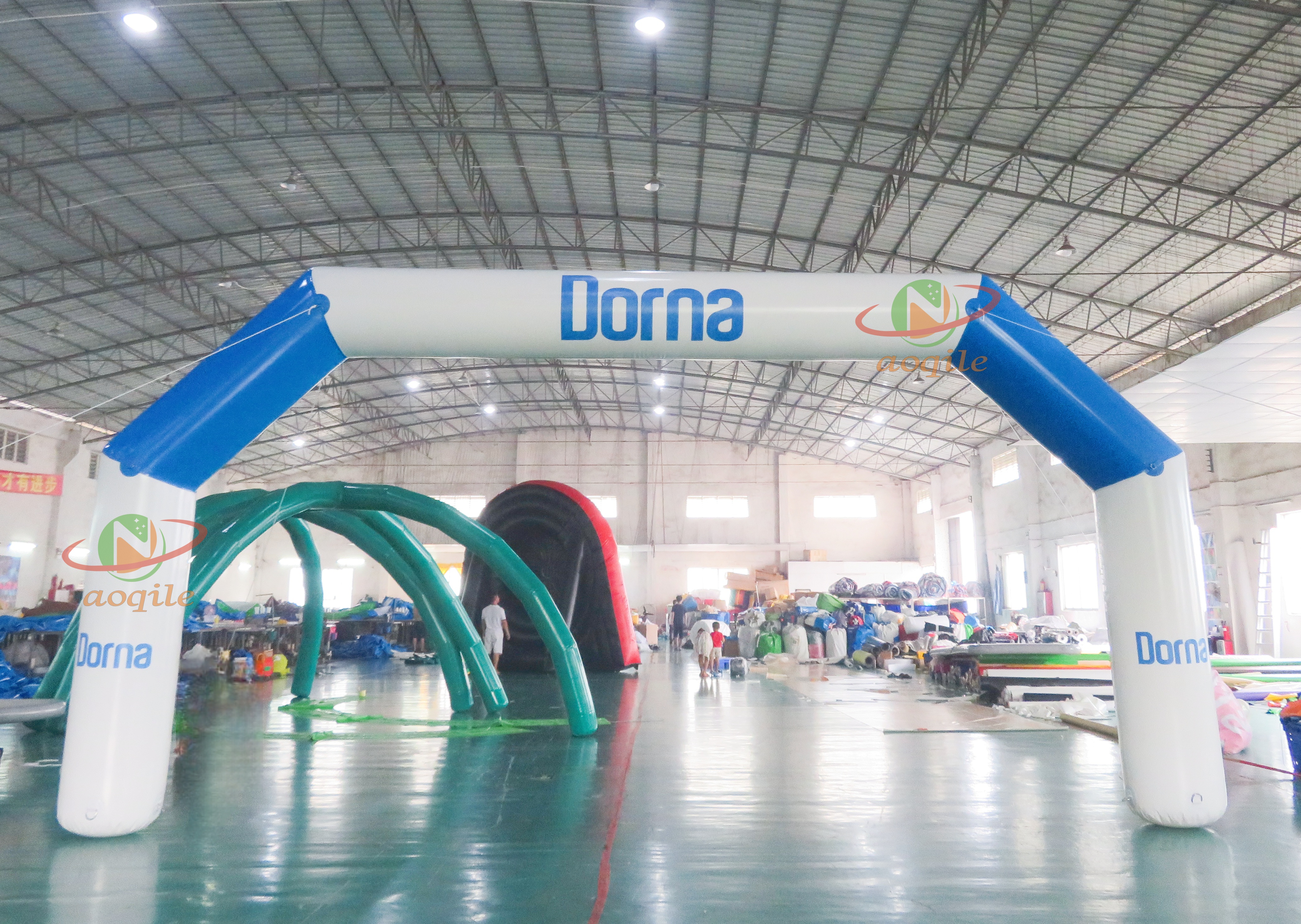 Arco de carrera inflable publicitario, arco de línea de meta inflable fabricante China