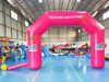 Arco inflable personalizado comercial, arco inflable para publicidad de eventos, arco portátil deportivo